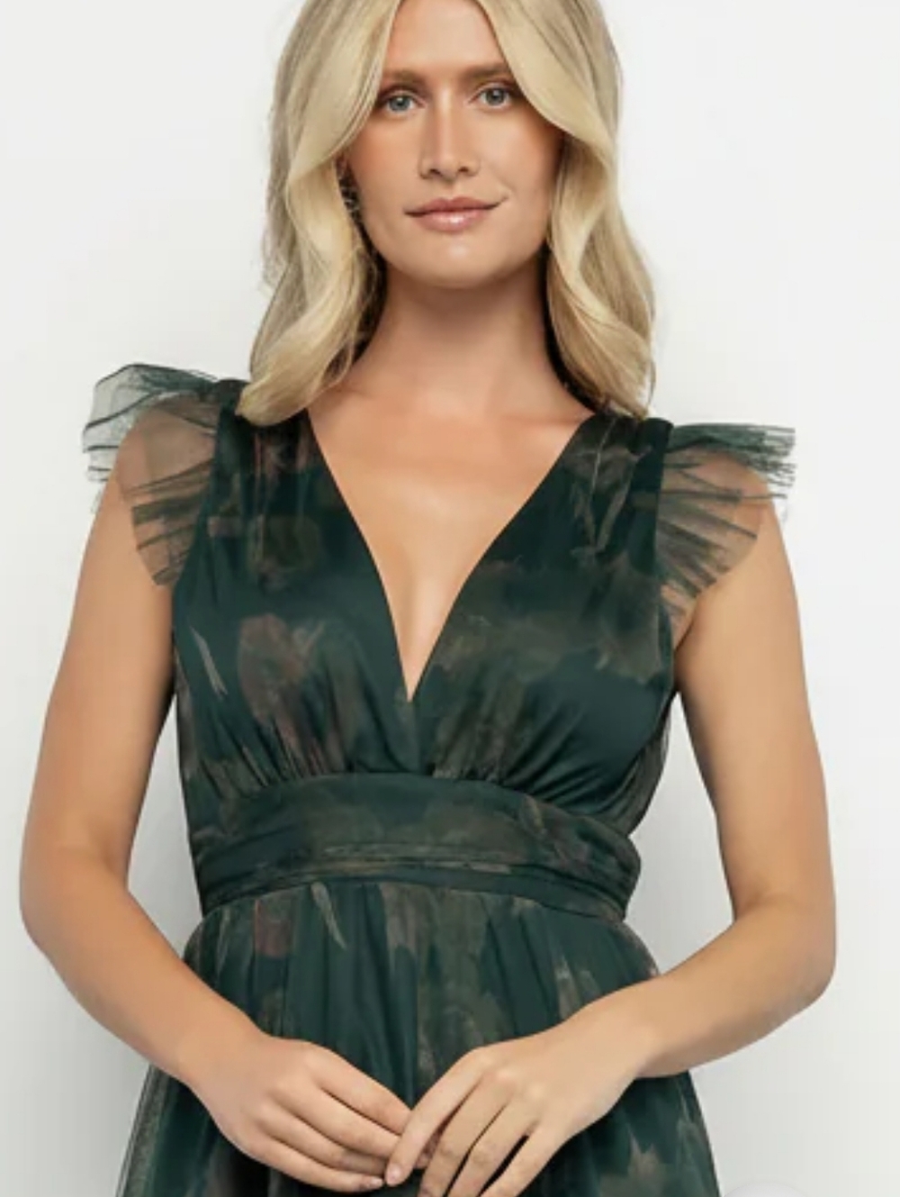 Baltic Born Adelyn Maxi with Sheer Cap Sleeves Size Small - Picture 14 of 15